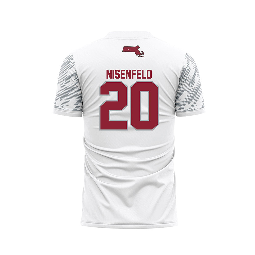 UMass - NCAA Women's Soccer : Leah Nisenfeld - White Soccer Jersey-1