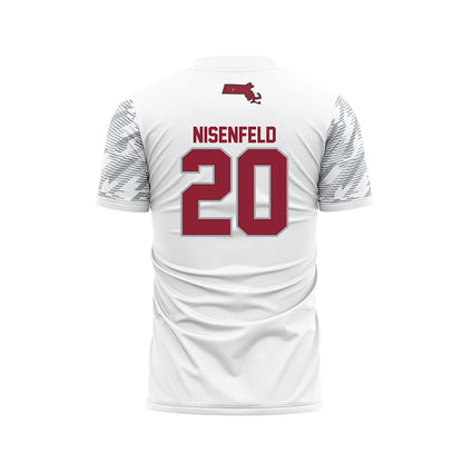 UMass - NCAA Women's Soccer : Leah Nisenfeld - White Soccer Jersey-1
