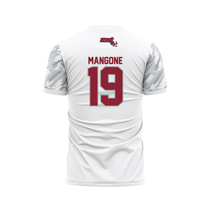 UMass - NCAA Women's Soccer : Catalina Mangone - White Soccer Jersey-1