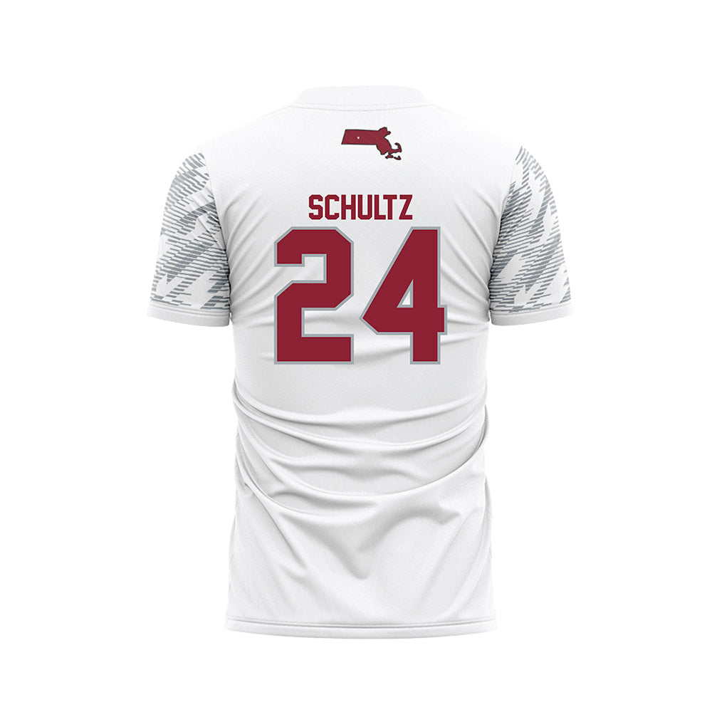 UMass - NCAA Women's Soccer : Amanda Schultz - White Soccer Jersey-1