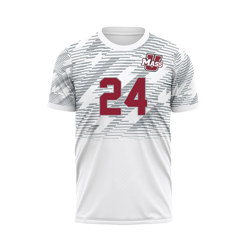 UMass - NCAA Women's Soccer : Amanda Schultz - White Soccer Jersey-0