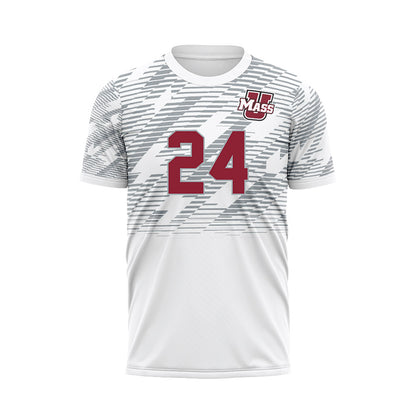 UMass - NCAA Women's Soccer : Amanda Schultz - White Soccer Jersey-0