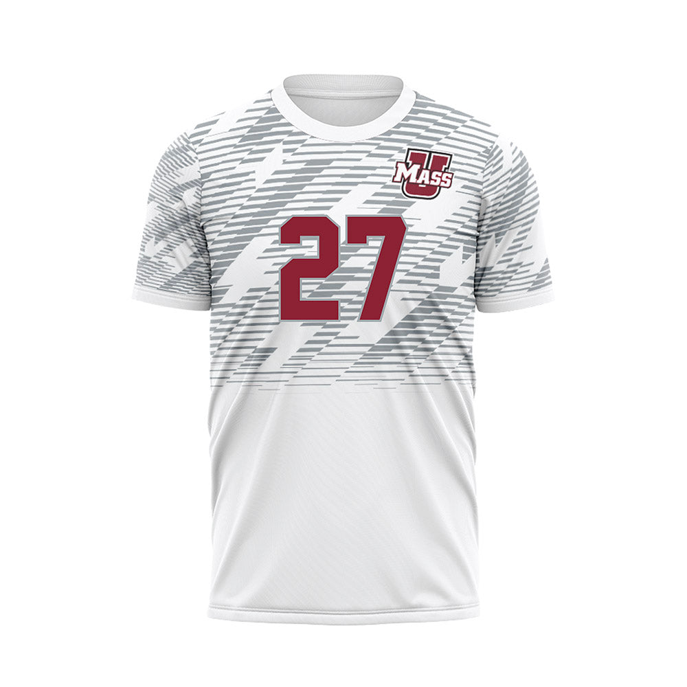 UMass - NCAA Women's Soccer : Carolina Benitez - White Soccer Jersey-0