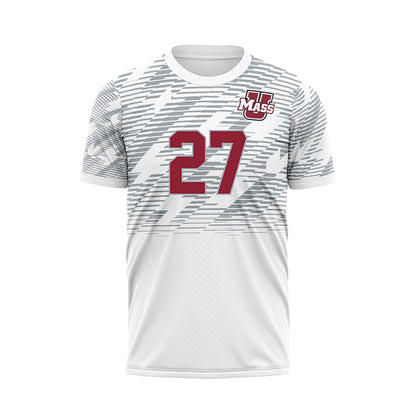 UMass - NCAA Women's Soccer : Carolina Benitez - White Soccer Jersey-0