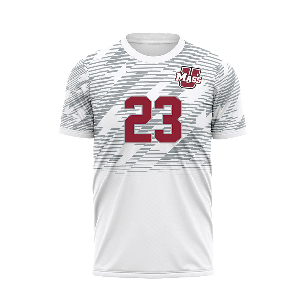 UMass - NCAA Women's Soccer : Aline Traber - White Soccer Jersey-0