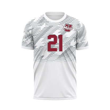 UMass - NCAA Women's Soccer : Annie McCaffrey - White Soccer Jersey-0