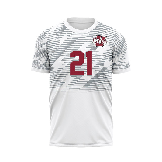 UMass - NCAA Women's Soccer : Annie McCaffrey - White Soccer Jersey-0