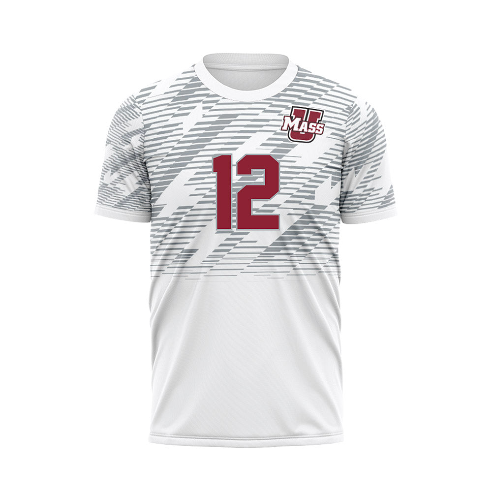 UMass - NCAA Women's Soccer : Monica Curry - White Soccer Jersey-0