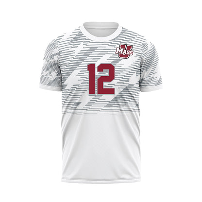 UMass - NCAA Women's Soccer : Monica Curry - White Soccer Jersey-0