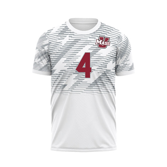 UMass - NCAA Women's Soccer : Amelia Deren - White Soccer Jersey-0