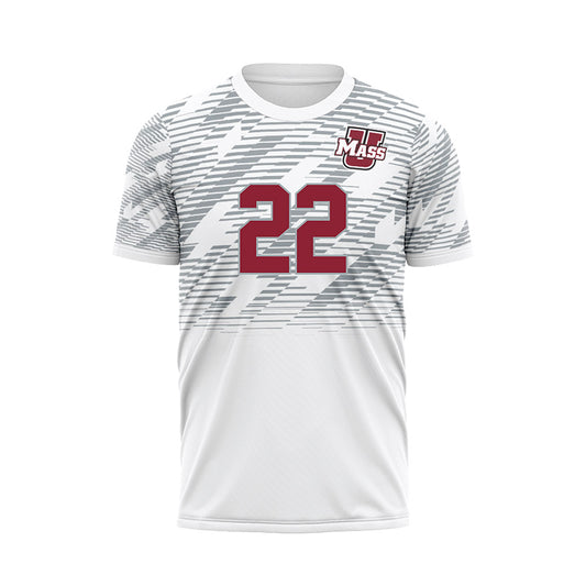 UMass - NCAA Women's Soccer : Morgan Bellamy - White Soccer Jersey-0
