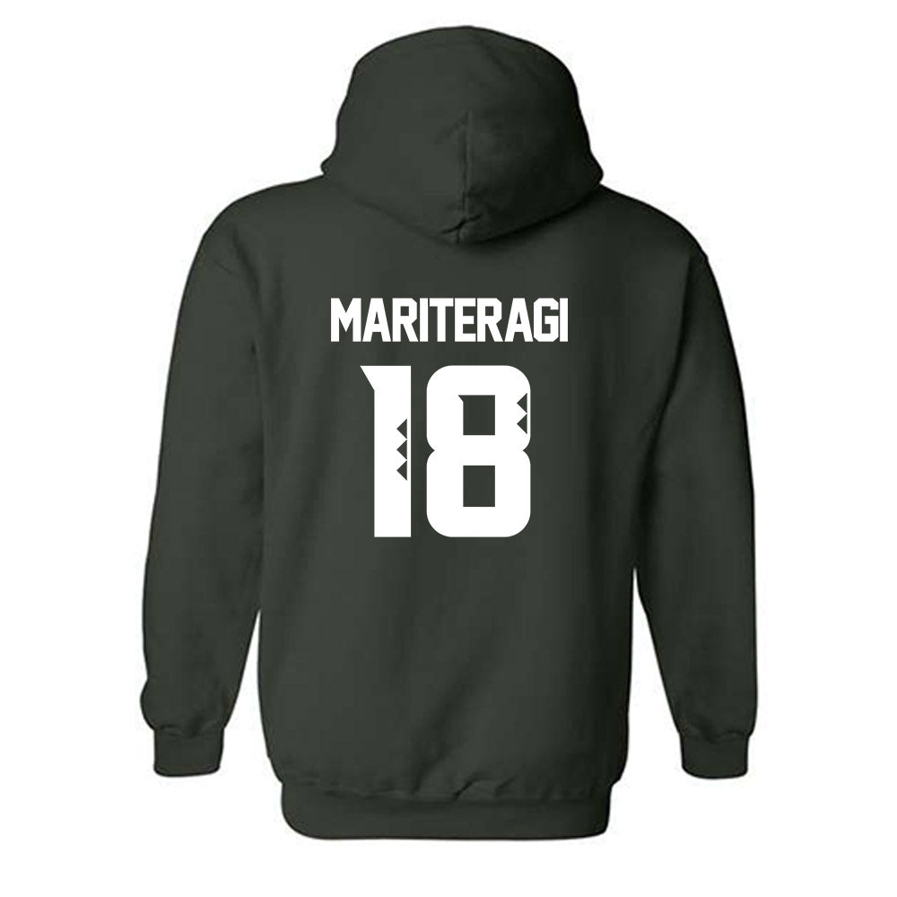 Hawaii - NCAA Football : Zaden Mariteragi - Classic Shersey Hooded Sweatshirt-1