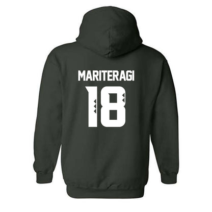 Hawaii - NCAA Football : Zaden Mariteragi - Classic Shersey Hooded Sweatshirt-1