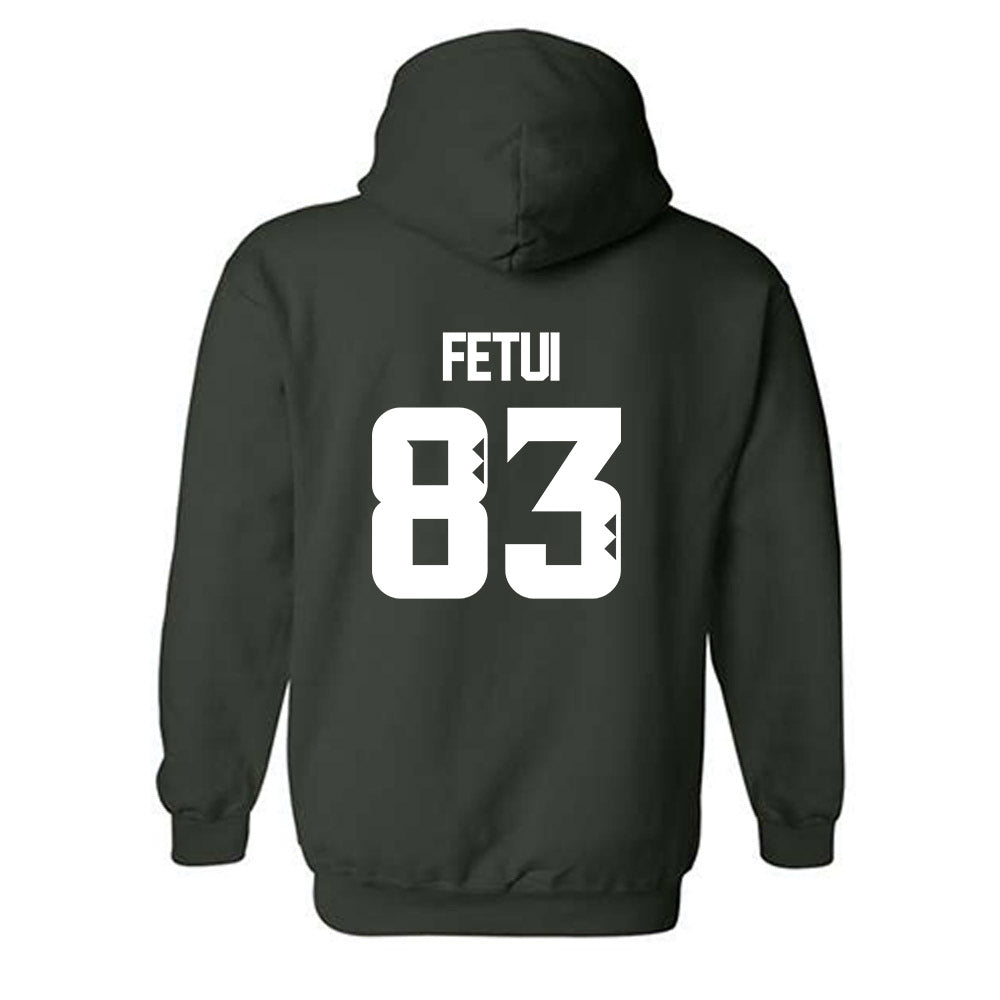 Hawaii - NCAA Football : Josiah Fetui - Classic Shersey Hooded Sweatshirt-1