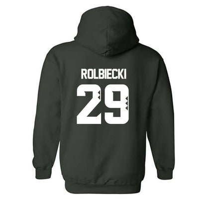 Hawaii - NCAA Baseball : Evan Rolbiecki - Classic Shersey Hooded Sweatshirt-1