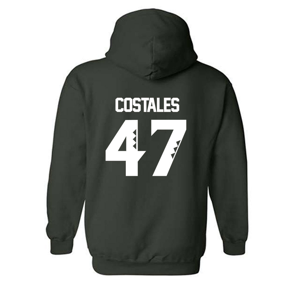 Hawaii - NCAA Football : Kingston Costales - Classic Shersey Hooded Sweatshirt-1