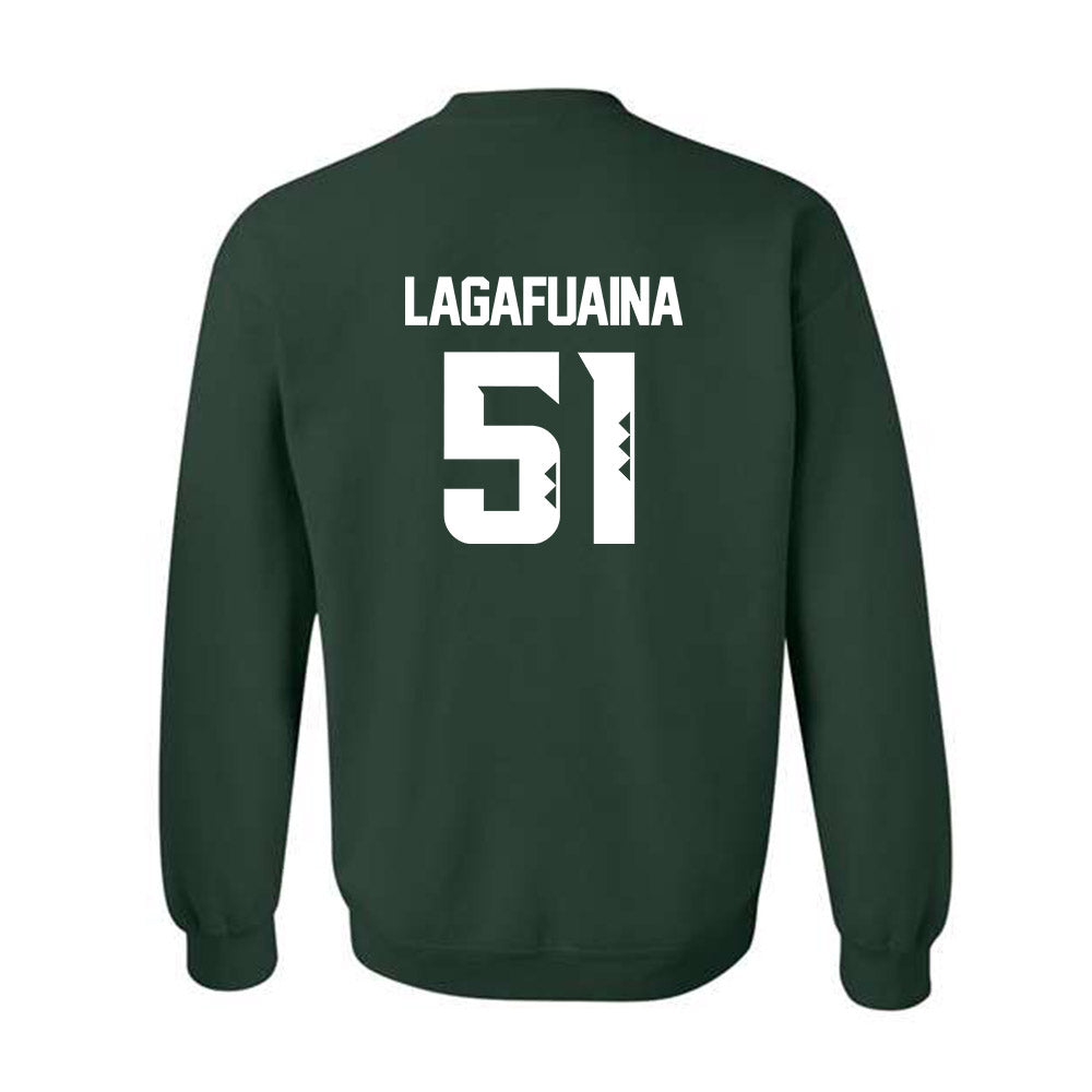 Hawaii - NCAA Football : LesterLaisene Lagafuaina - Classic Shersey Crewneck Sweatshirt-1
