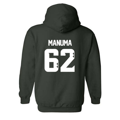 Hawaii - NCAA Football : Lautaimi Manuma - Classic Shersey Hooded Sweatshirt-1