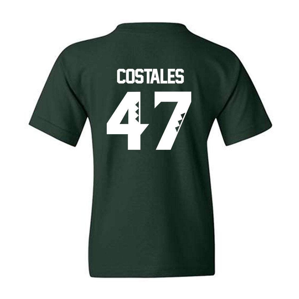 Hawaii - NCAA Football : Kingston Costales - Classic Shersey Youth T-Shirt-1