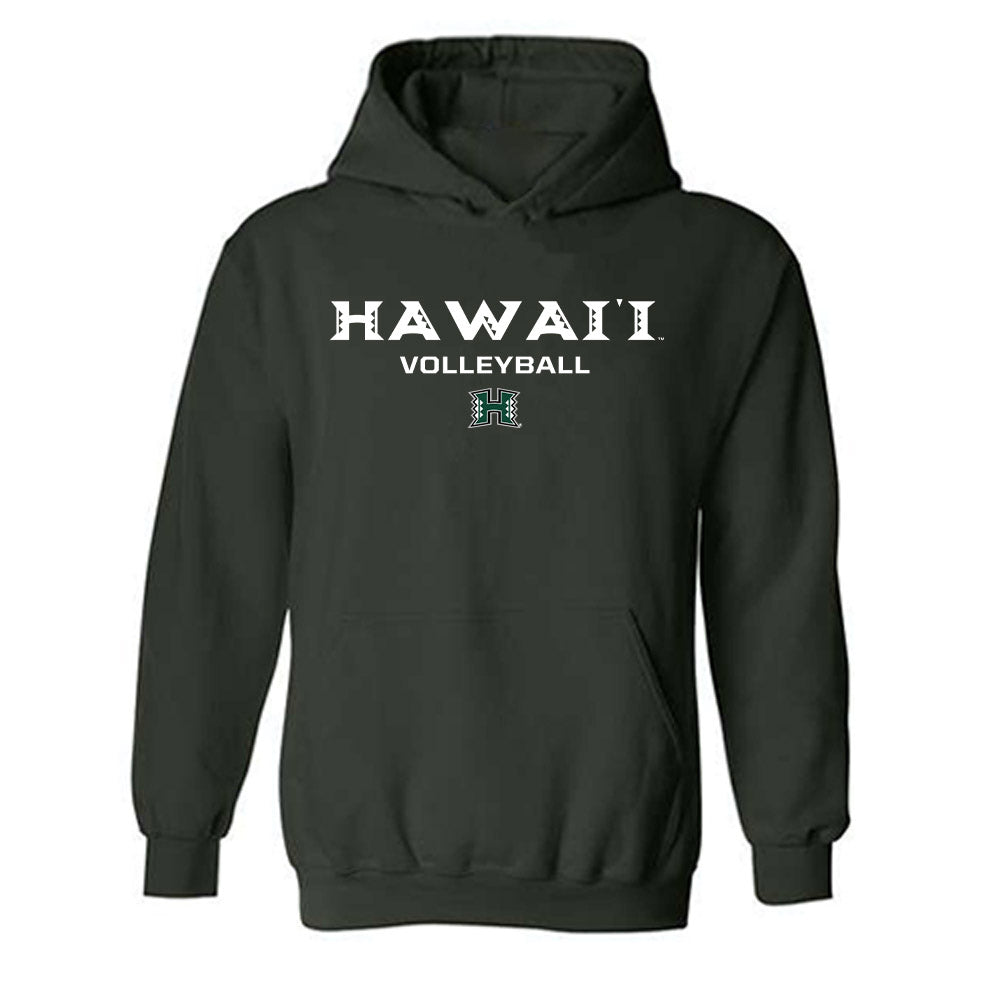Hawaii - NCAA Women's Volleyball : Cha'lei Reid - Classic Shersey Hooded Sweatshirt-0