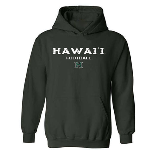 Hawaii - NCAA Football : Matagi Thompson - Classic Shersey Hooded Sweatshirt-0