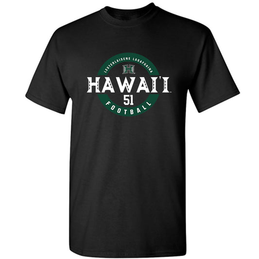 Hawaii - NCAA Football : LesterLaisene Lagafuaina - Classic Fashion Shersey T-Shirt-0