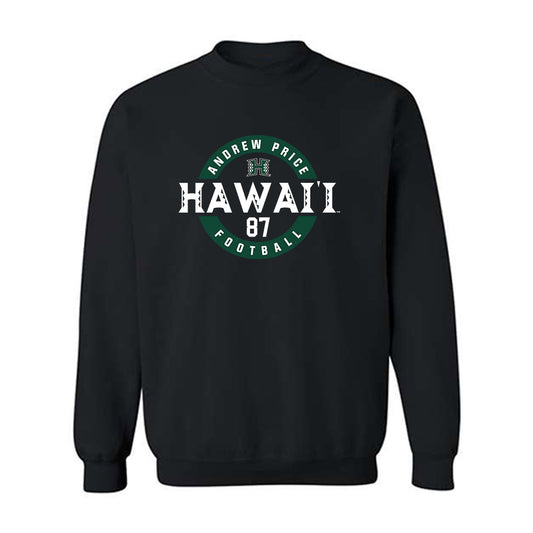 Hawaii - NCAA Football : Andrew Price - Classic Fashion Shersey Crewneck Sweatshirt-0