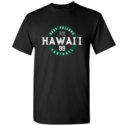 Hawaii - NCAA Football : Ozzy Pollard - Classic Fashion Shersey T-Shirt-0