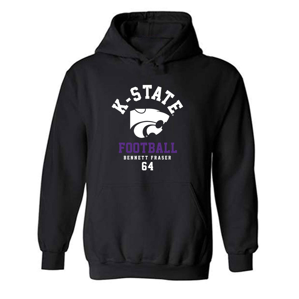 Kansas State - NCAA Football : Bennett Fraser - Fashion Shersey Hooded Sweatshirt-0