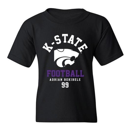 Kansas State - NCAA Football : Adrian Bekibele - Fashion Shersey Youth T-Shirt-0