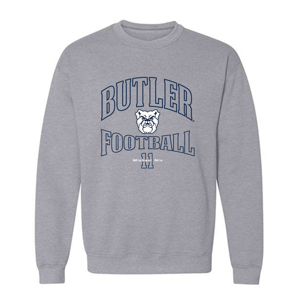 Butler - NCAA Football : Michael Nix - Classic Fashion Shersey Crewneck Sweatshirt-0