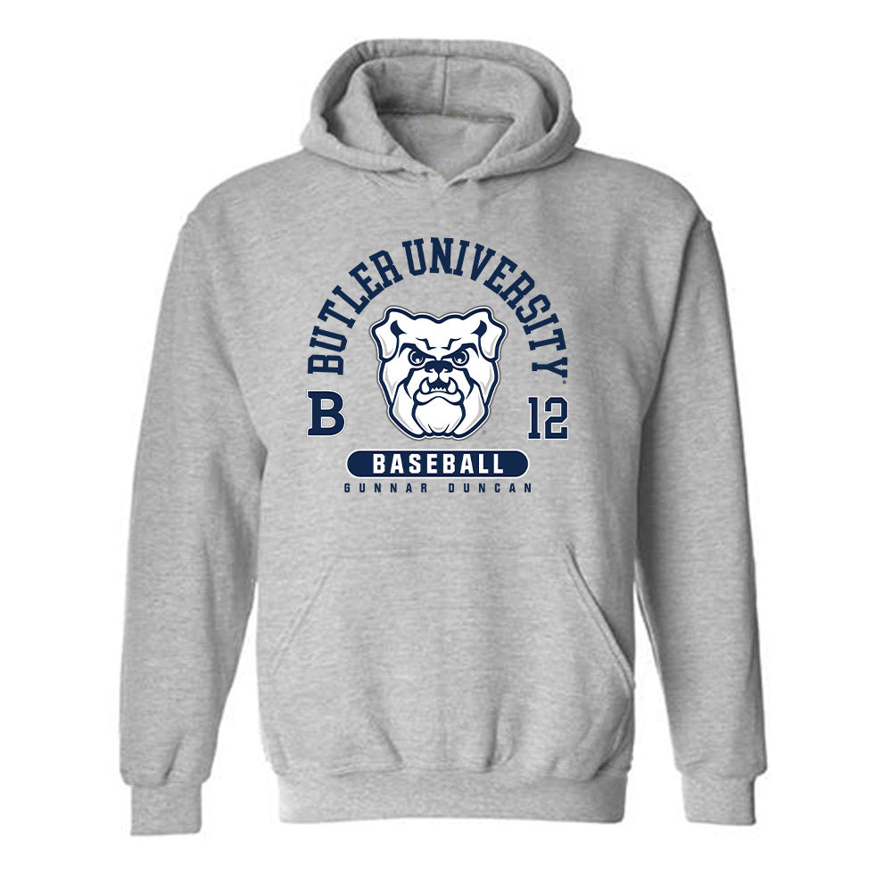 Butler - NCAA Baseball : Gunnar Duncan - Classic Fashion Shersey Hooded Sweatshirt-0