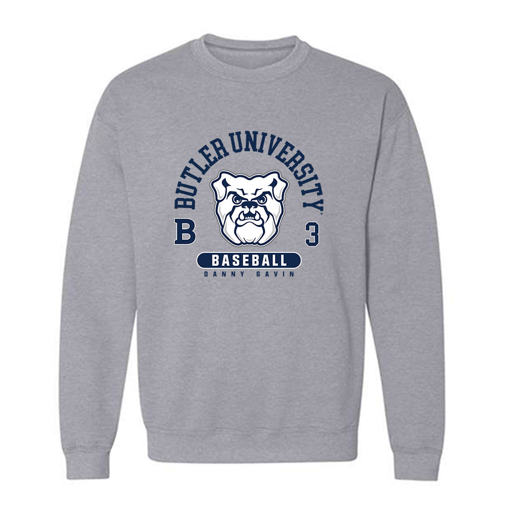 Butler - NCAA Baseball : Danny Gavin - Classic Fashion Shersey Crewneck Sweatshirt-0