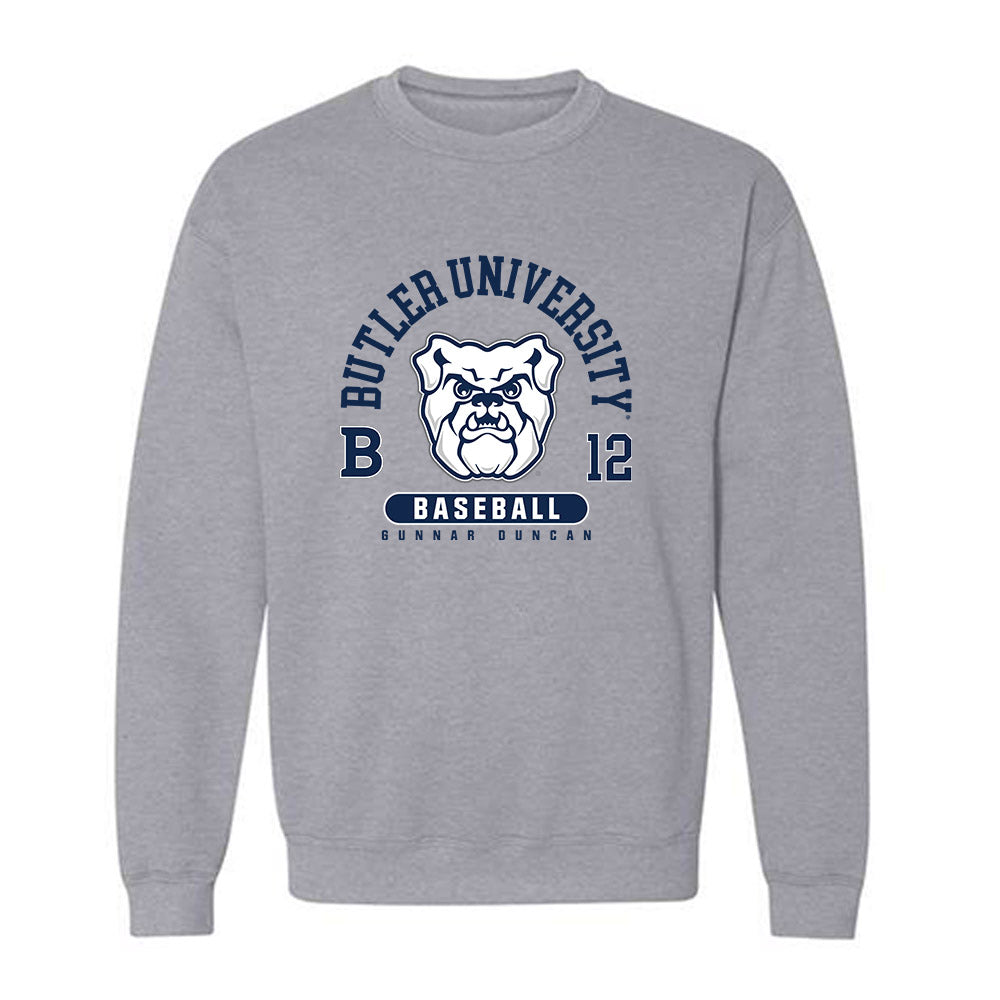 Butler - NCAA Baseball : Gunnar Duncan - Classic Fashion Shersey Crewneck Sweatshirt-0