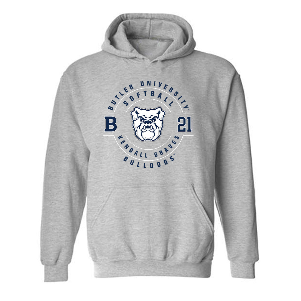 Butler - NCAA Softball : Kendall Graves - Classic Fashion Shersey Hooded Sweatshirt-0