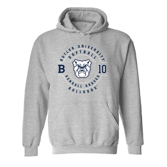 Butler - NCAA Softball : Kendall Graves - Classic Fashion Shersey Hooded Sweatshirt-0