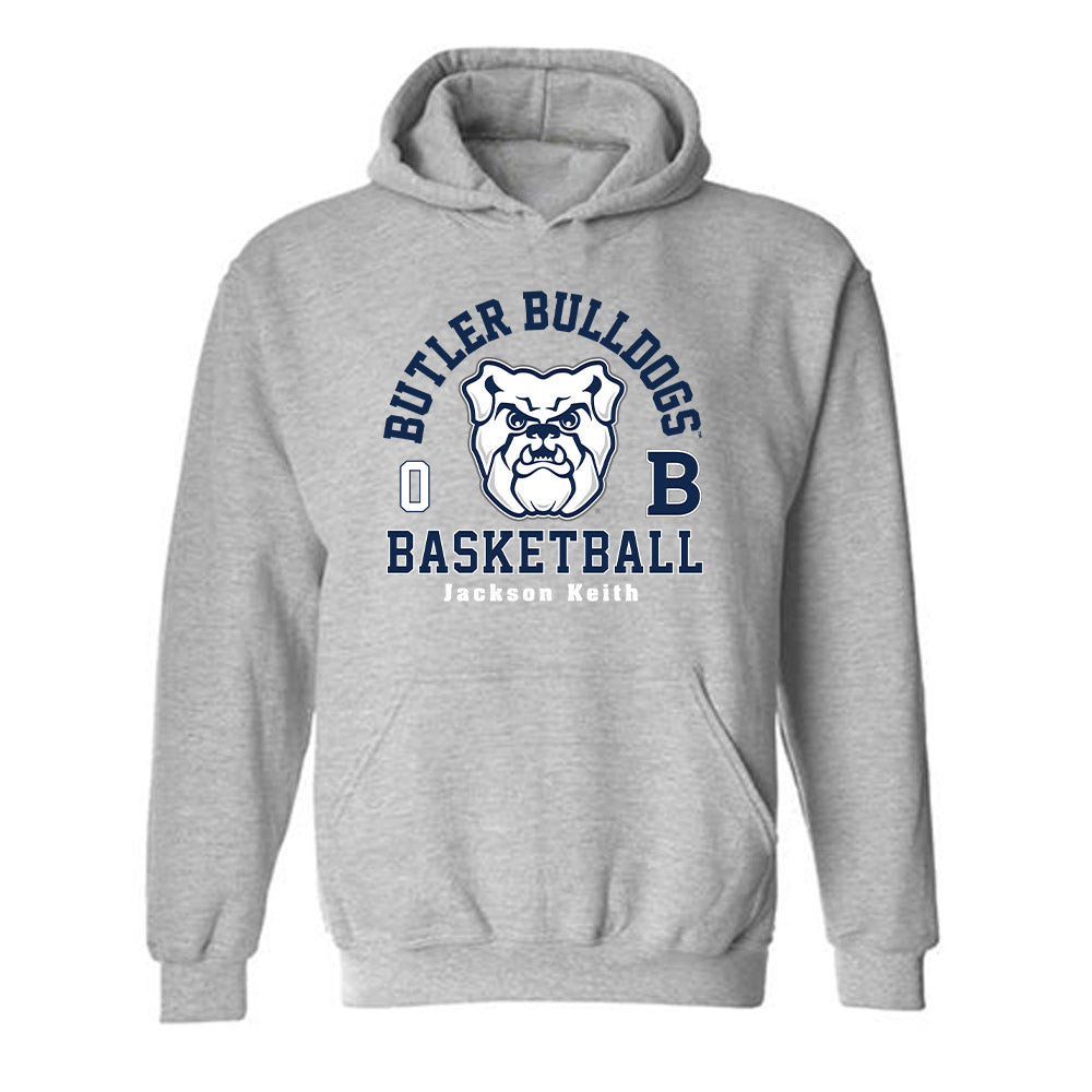 Butler - NCAA Men's Basketball : Jackson Keith - Classic Fashion Shersey Hooded Sweatshirt-0