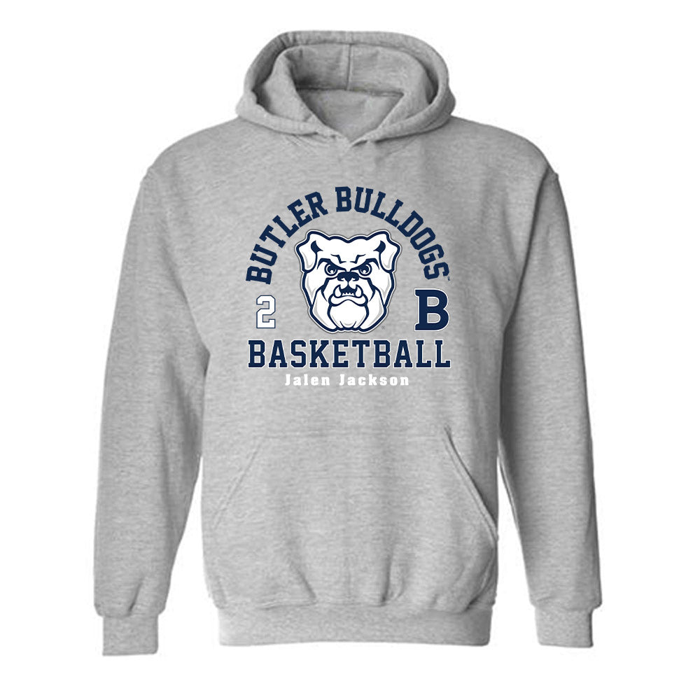 Butler - NCAA Men's Basketball : Jalen Jackson - Classic Fashion Shersey Hooded Sweatshirt-0