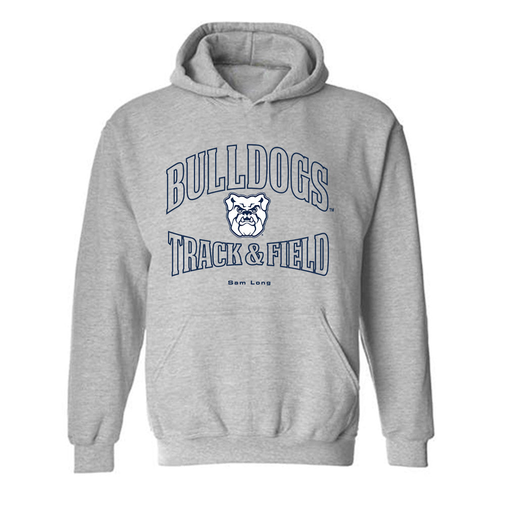 Butler - NCAA Men's Track & Field : Sam Long - Classic Fashion Shersey Hooded Sweatshirt-0