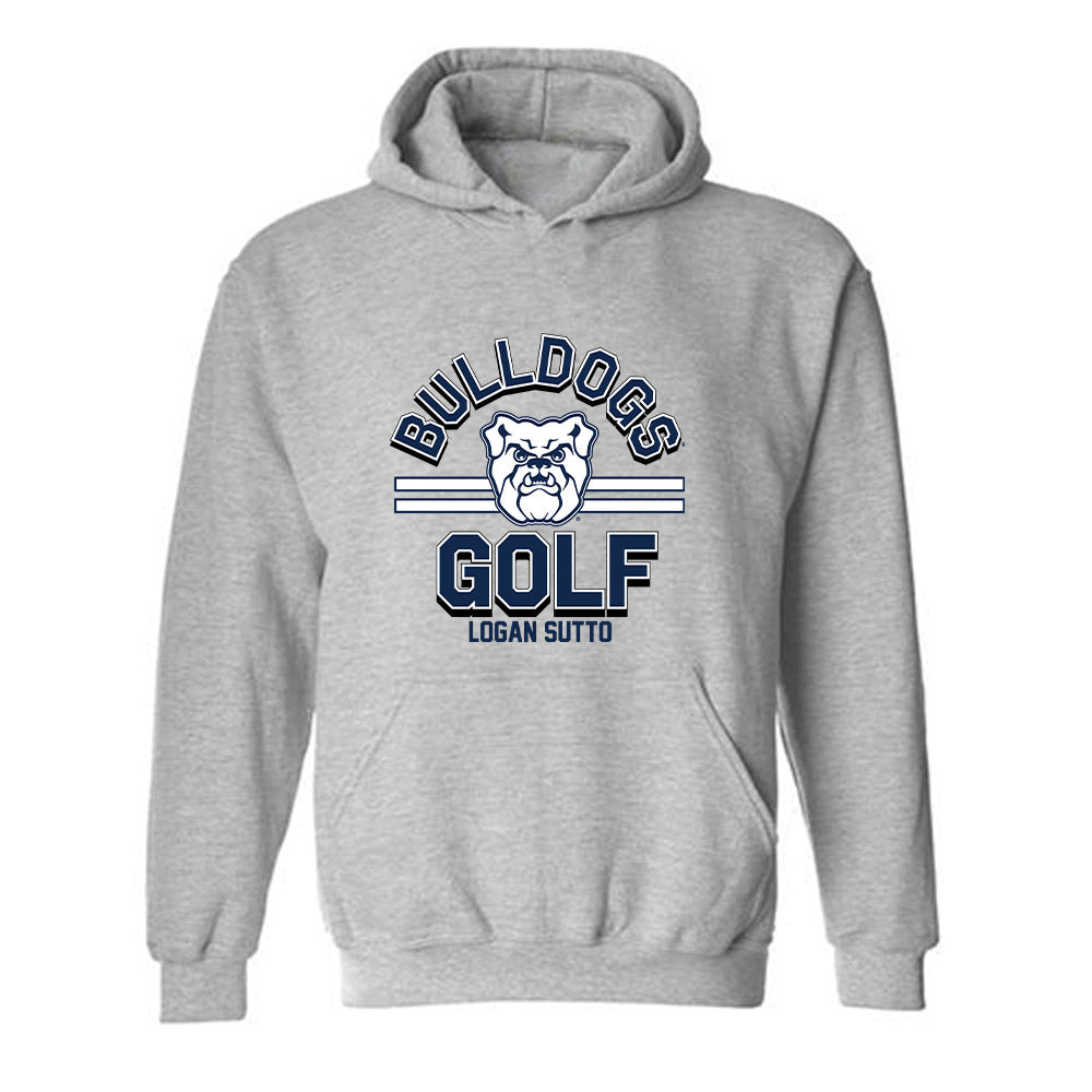 Butler - NCAA Men's Golf : Logan Sutto - Classic Fashion Shersey Hooded Sweatshirt