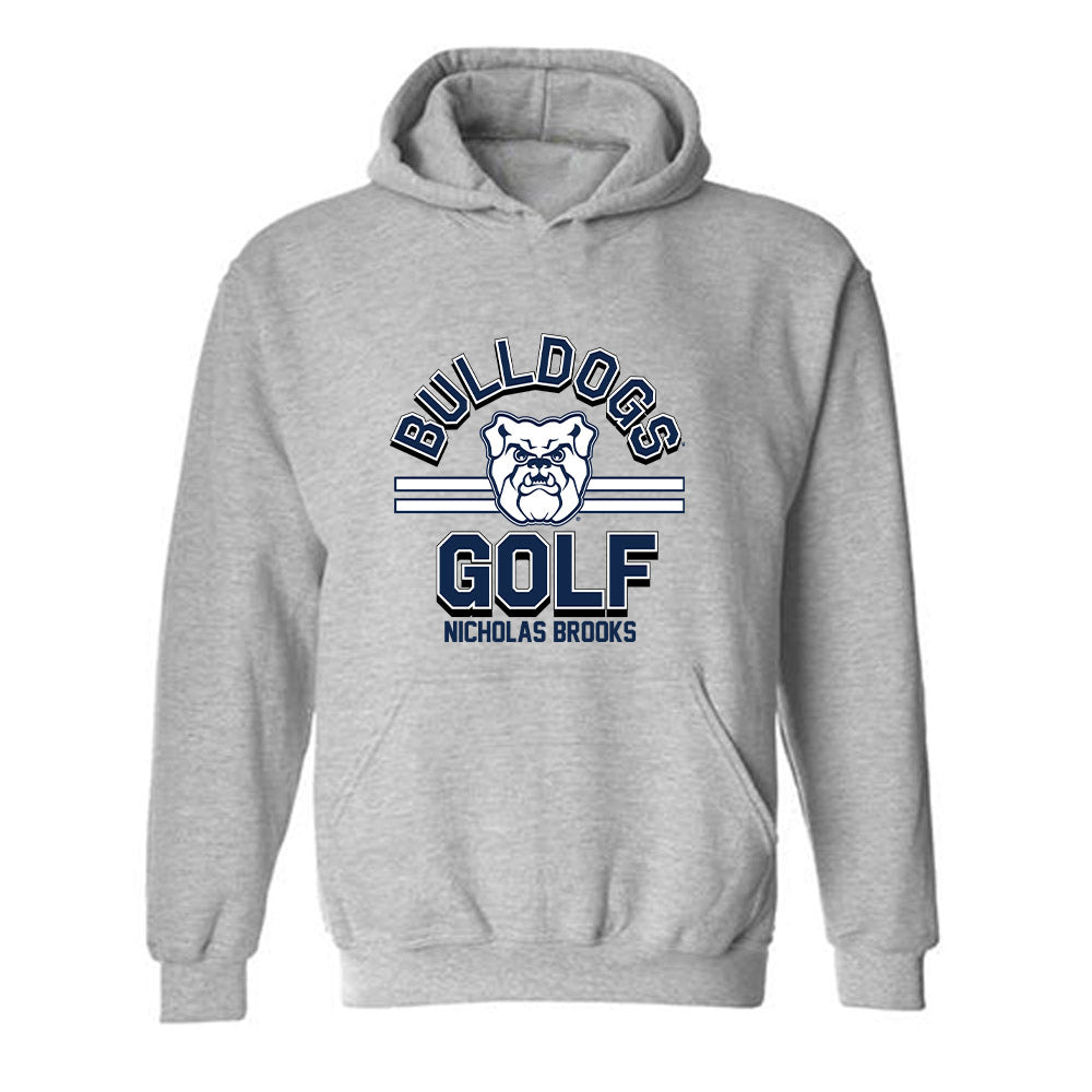 Butler - NCAA Men's Golf : Nicholas Brooks - Classic Fashion Shersey Hooded Sweatshirt-0