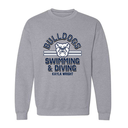 Butler - NCAA Women's Swimming & Diving : Kayla Wright - Classic Fashion Shersey Crewneck Sweatshirt-0