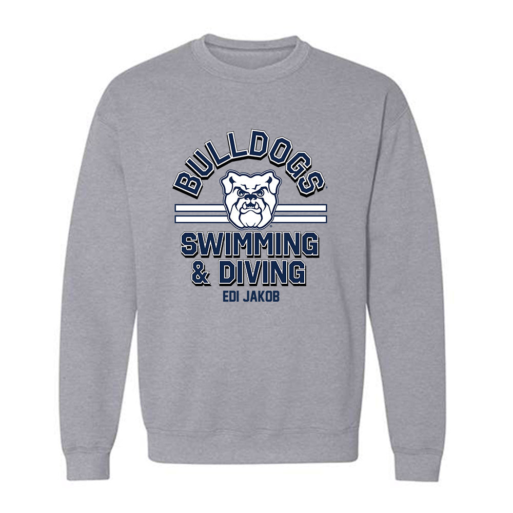 Butler - NCAA Women's Swimming & Diving : Edi Jakob - Classic Fashion Shersey Crewneck Sweatshirt-0