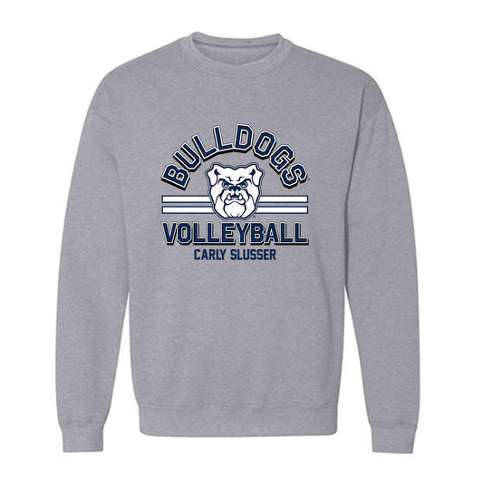 BU - NCAA Women's Volleyball : Carly Slusser - Classic Fashion Shersey Crewneck Sweatshirt-0