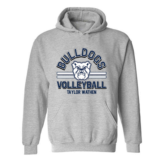 Butler - NCAA Women's Volleyball : Taylor Wathen - Classic Fashion Shersey Hooded Sweatshirt-0