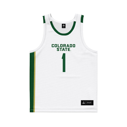 Colorado State - NCAA Women's Basketball : Kloe Froebe - White Basketball Jersey-0