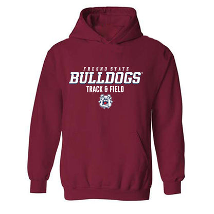 Fresno State - NCAA Men's Track & Field : Julian Higareda - Classic Shersey Hooded Sweatshirt-0