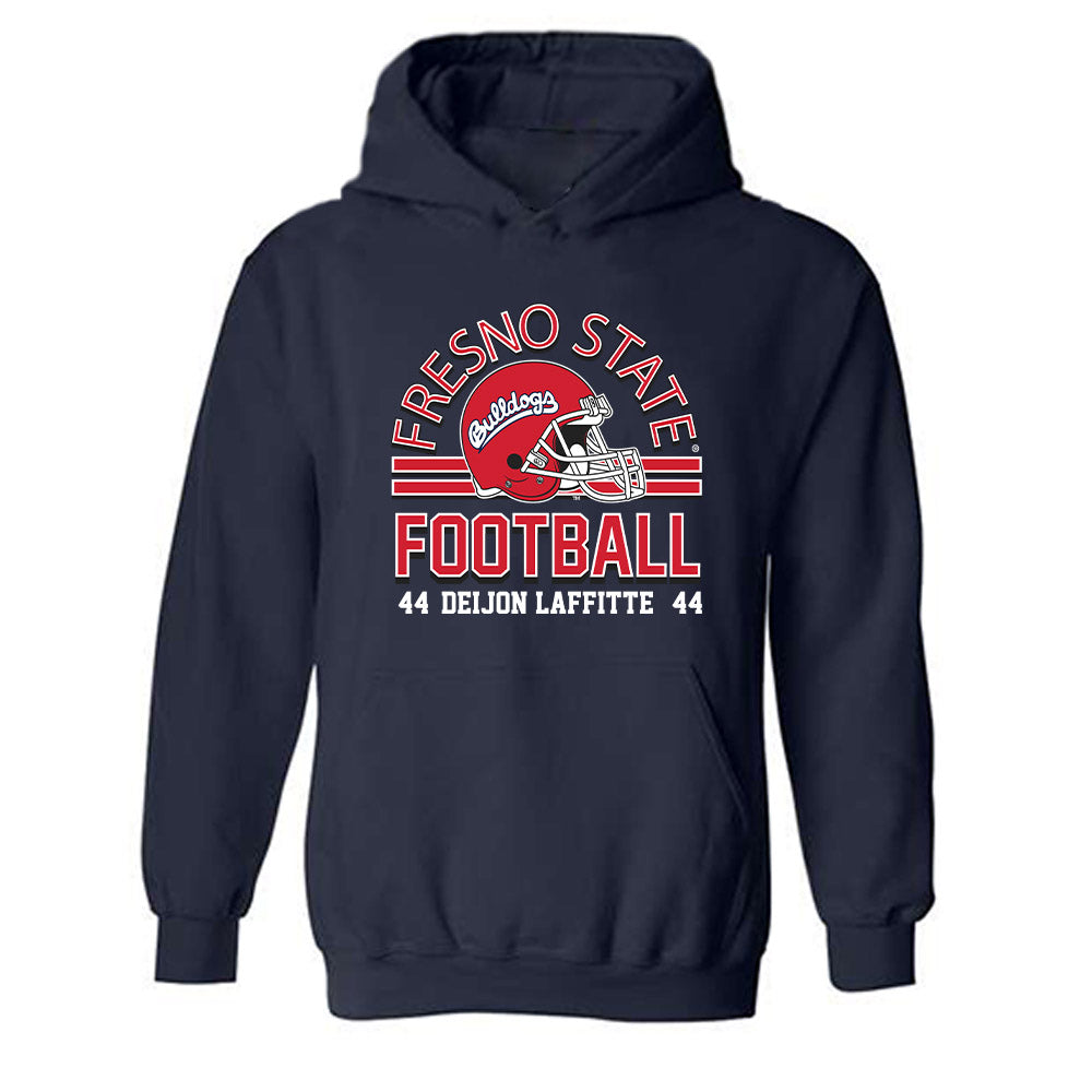 Fresno State - NCAA Football : Deijon Laffitte - Classic Fashion Shersey Hooded Sweatshirt-0