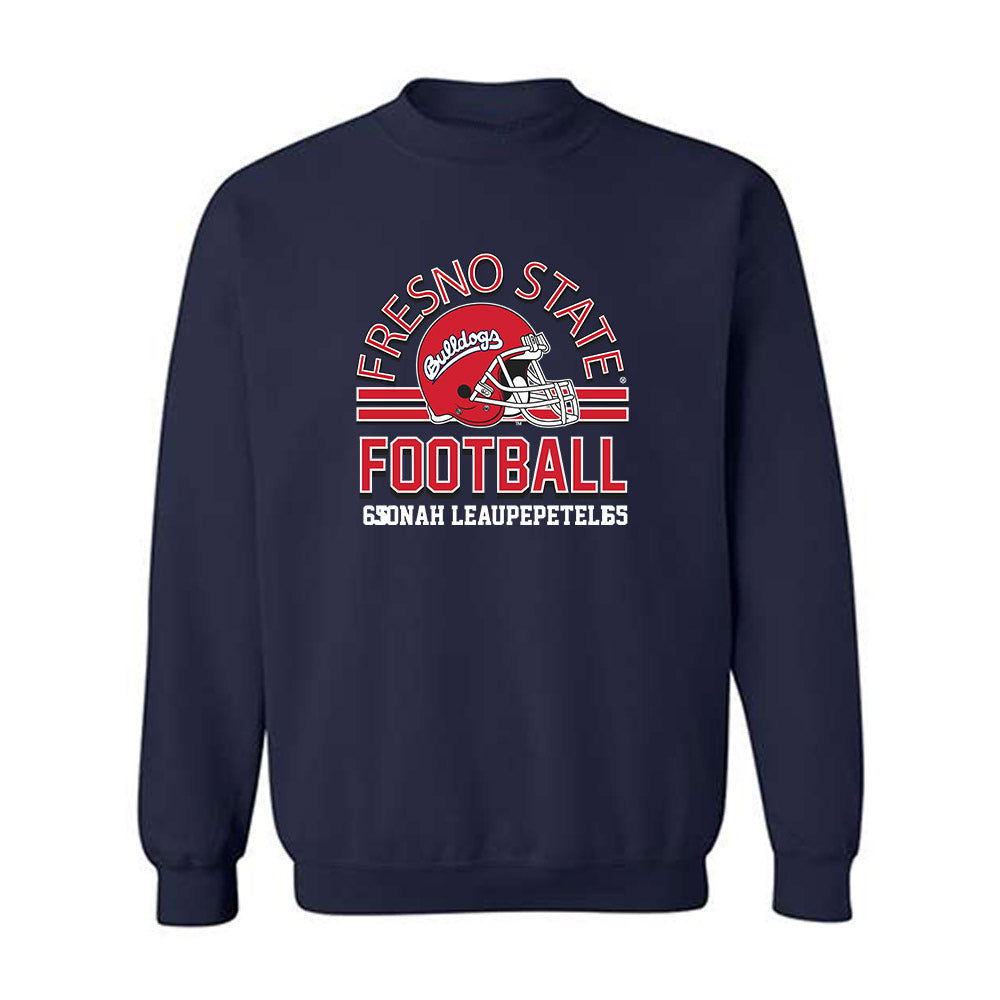 Fresno State - NCAA Football : Jonah Leaupepetele - Classic Fashion Shersey Crewneck Sweatshirt-0