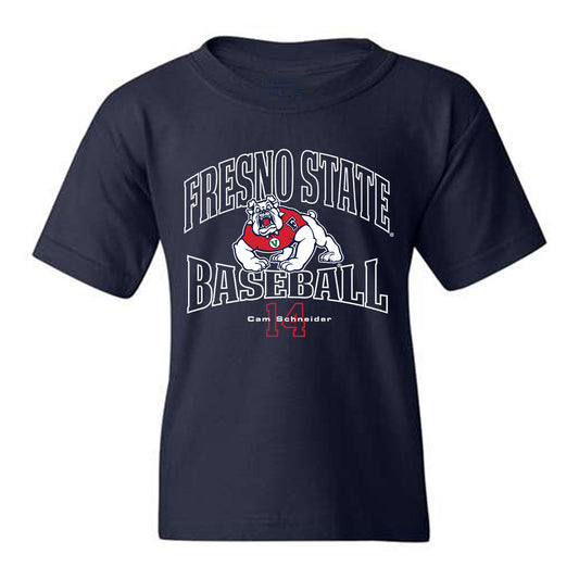 Fresno State - NCAA Baseball : Cam Schneider - Classic Fashion Shersey Youth T-Shirt